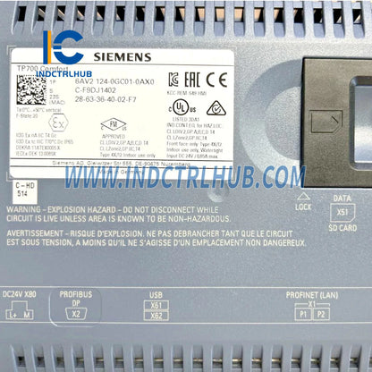Siemens 6AV2124-0GC01-0AX0 SIMATIC HMI TP700 Comfort Panel