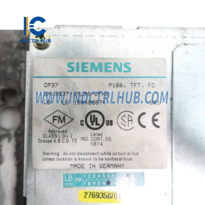 Siemens 6AV3637-1ML00-0FX0 Operator Panel OP37