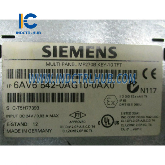 Siemens 6AV6542-0AG10-0AX0 SIMATIC MP 270B Višenamenski panel sa tasterima