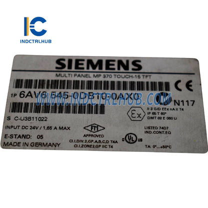 Siemens 6AV6545-0DB10-0AX0 SIMATIC Multi Panel MP 370