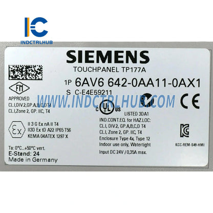 Siemens 6AV6642-0AA11-0AX1 OP 77A Operator Panel