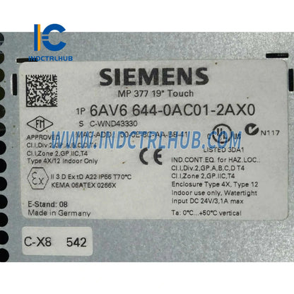 Factory Sealed Box for Siemens 6AV6644-0AC01-2AX0 Original Package with Global Shipping