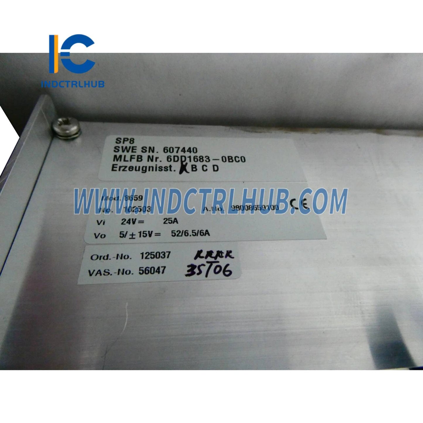 Siemens 6DD1683-0BC0 SIMADYN D Power Supply Unit
