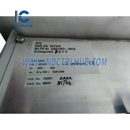 Siemens 6DD1683-0BC0 SIMADYN D Power Supply Unit