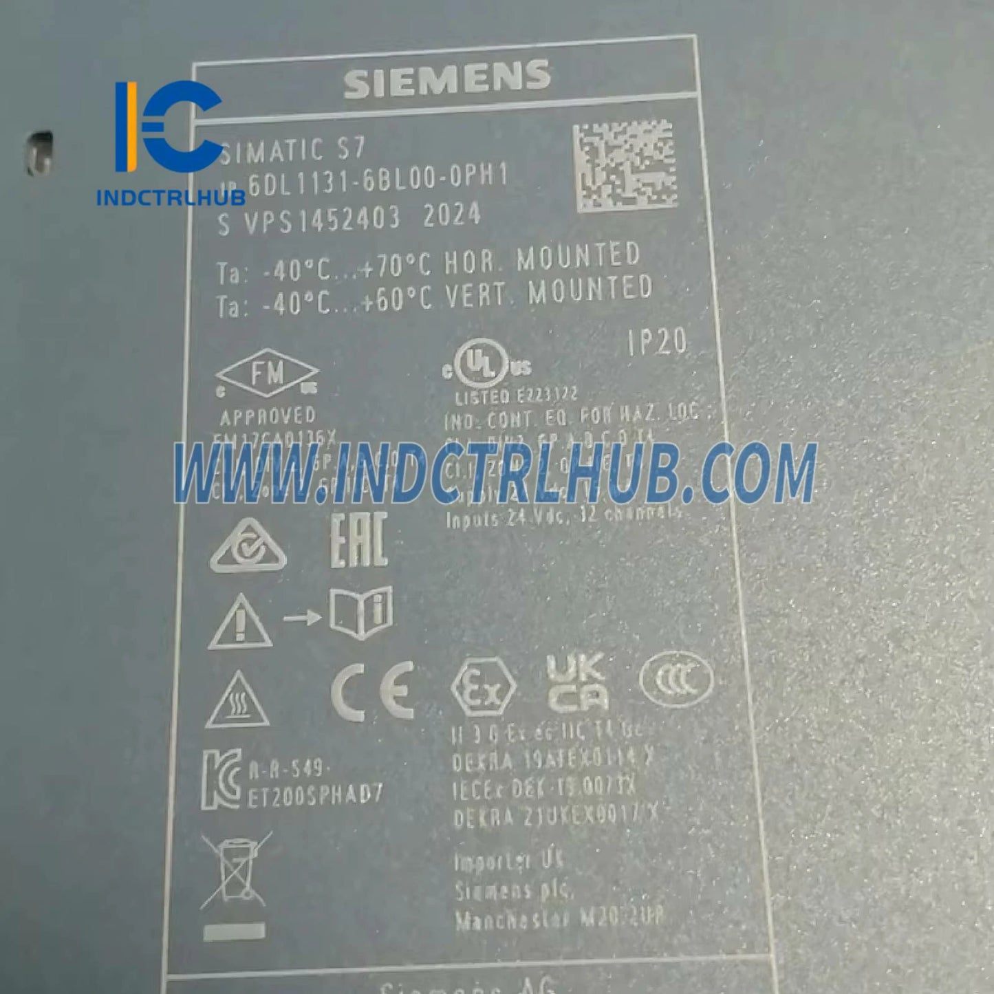 Siemens 6DL1131-6BL00-0PH1 Digital Input Module 32x24VDC