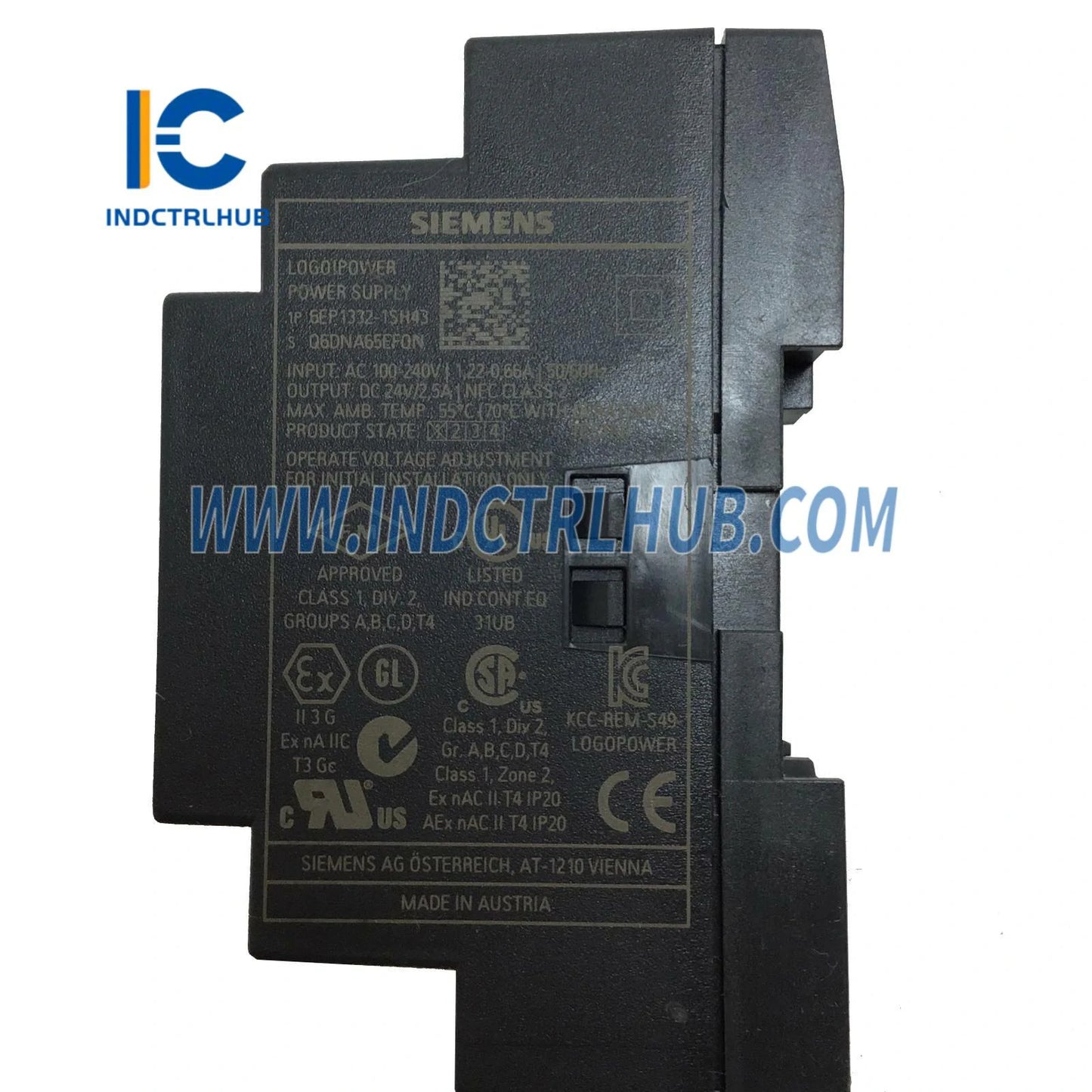 Siemens 6EP1332-1SH43 LOGO!Power 24V/2.5A Stabilized Power Supply