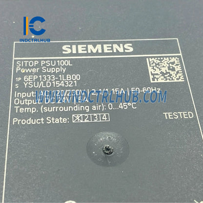 Siemens 6EP1333-1LB00 SITOP PSU100L 24V/5A Stabilized Power Supply