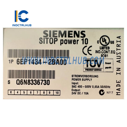 Siemens 6EP1434-2BA00 SITOP napájanie 10 A, stabilizovaný zdroj napájania