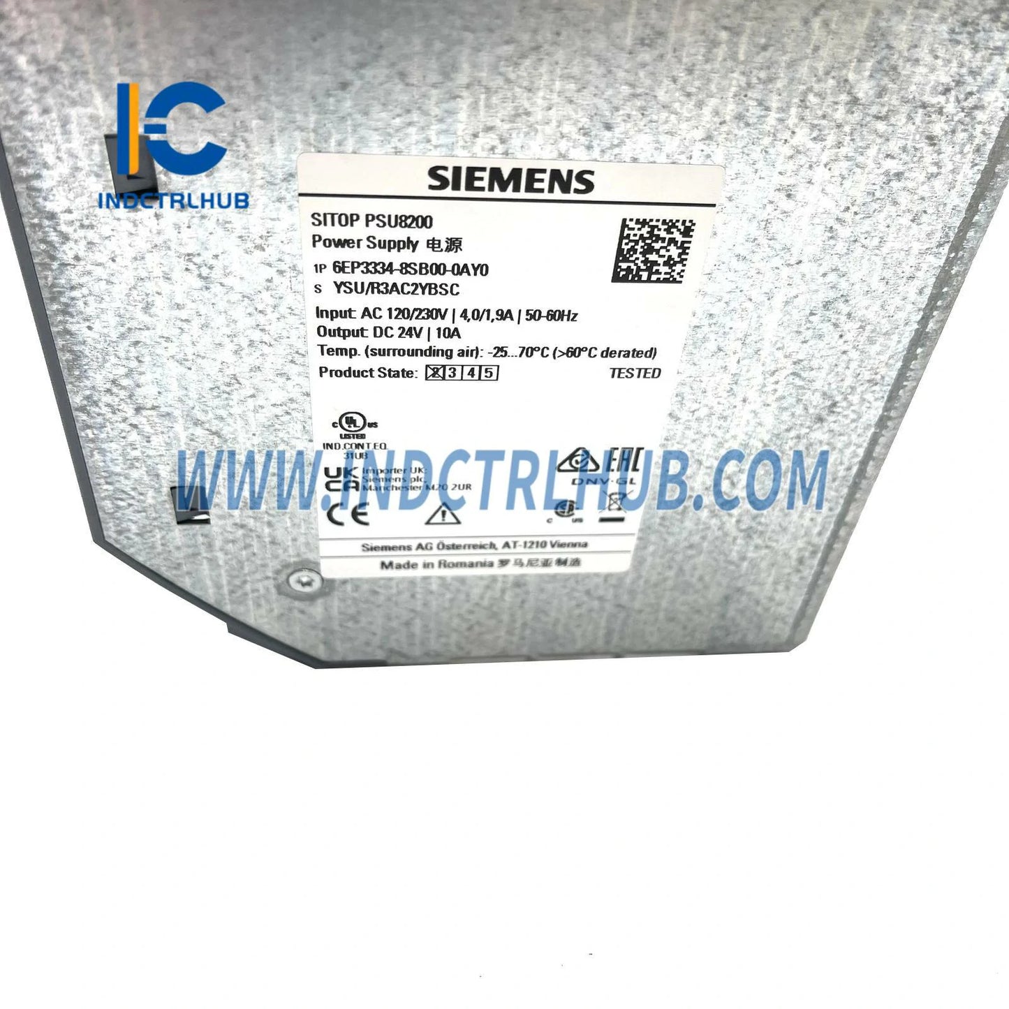 Siemens 6EP3334-8SB00-0AY0 SITOP PSU8200 24V 10A Stabilized Power Supply