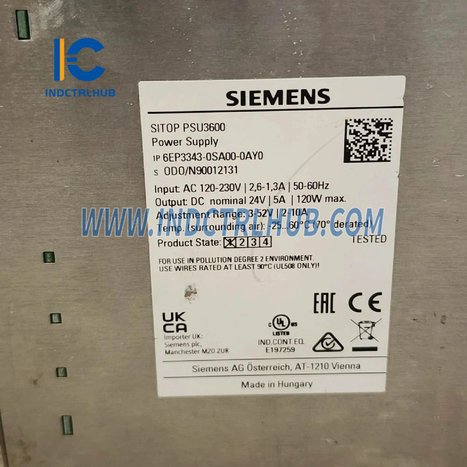 Connector Layout and PDF Technical Reference for 6EP3343-0SA00-0AY0 System