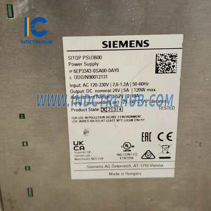 Connector Layout and PDF Technical Reference for 6EP3343-0SA00-0AY0 System