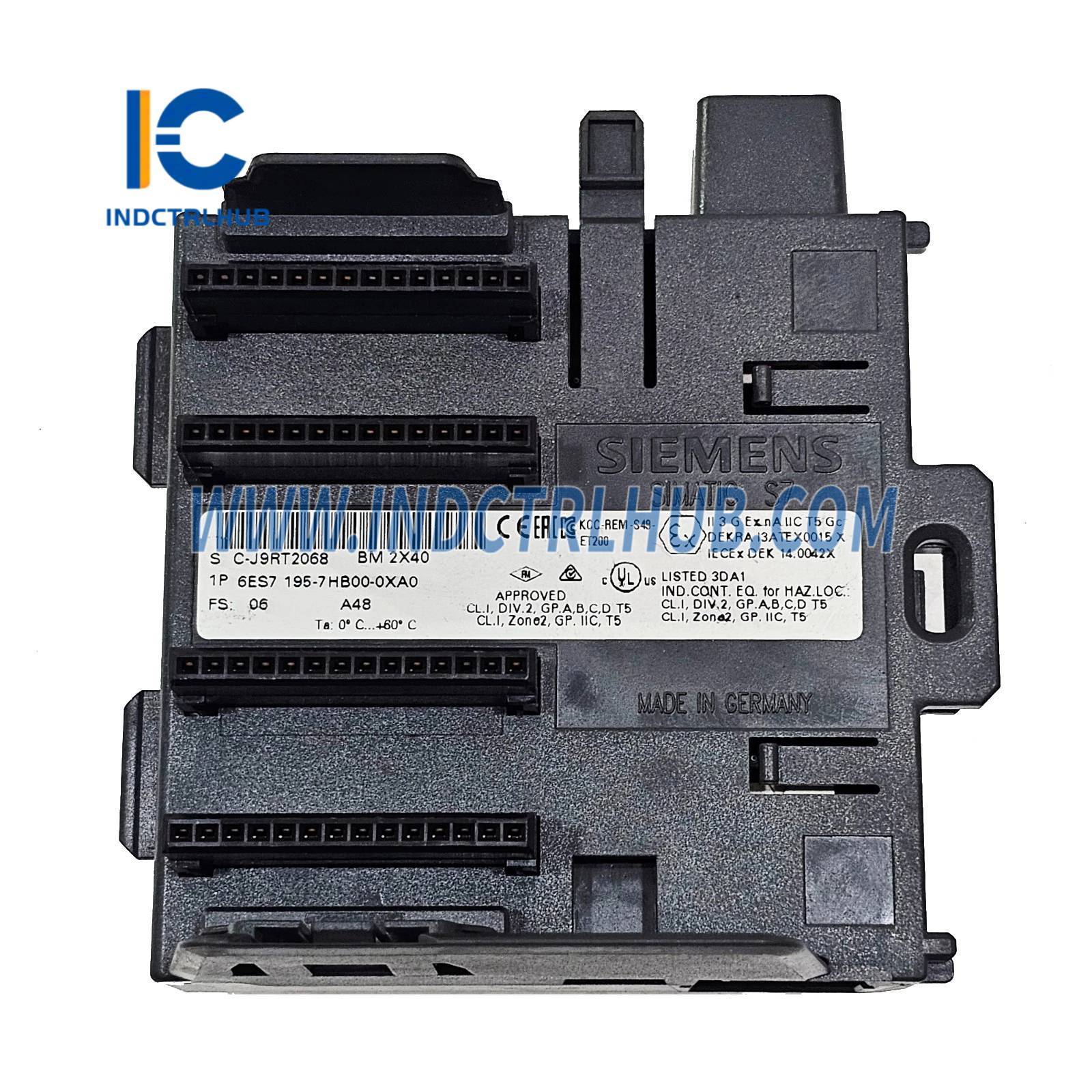 Siemens 6ES7195-7HB00-0XA0 SIMATIC DP Bus Module for ET 200M - SIMATIC DP Bus Module for ET 200M