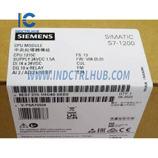 6ES7 215-1HG40-0XB0 | SIEMENS CPU Module