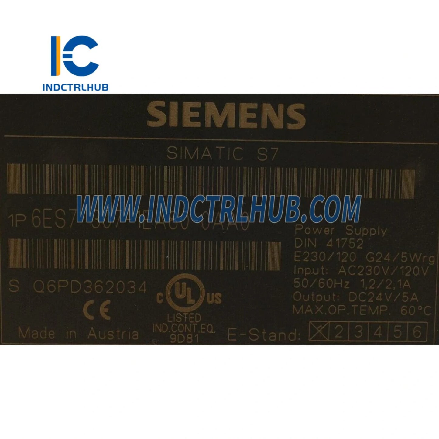 Technical Datasheet and Specifications for 6ES7307-1EA80-0AA0 Siemens Module