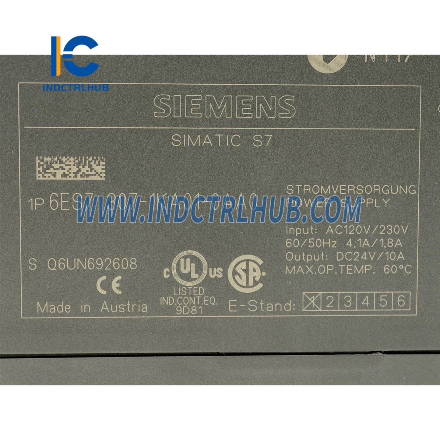 Siemens 6ES7307-1KA01-0AA0 SIMATIC S7-300, Stabilized Power Supply PS307