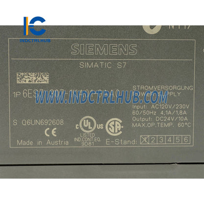 Siemens 6ES7307-1KA01-0AA0 SIMATIC S7-300, Stabilized Power Supply PS307