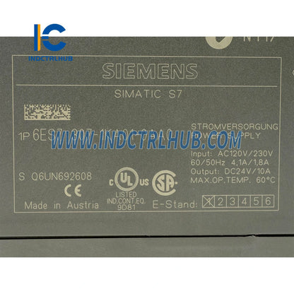 Technical Datasheet and Specifications for 6ES7307-1KA01-0AA0 Siemens Module