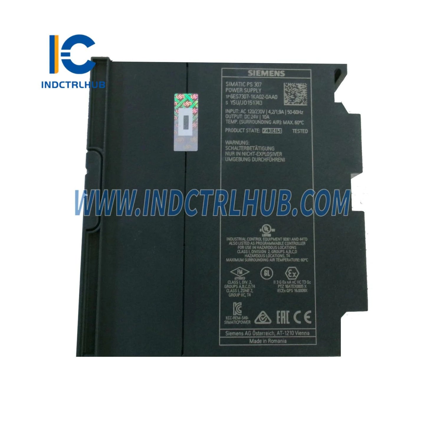 Siemens 6ES7307-1KA02-0AA0 SIMATIC S7-300 Regulated Power Supply PS307 New Original Ready to ship