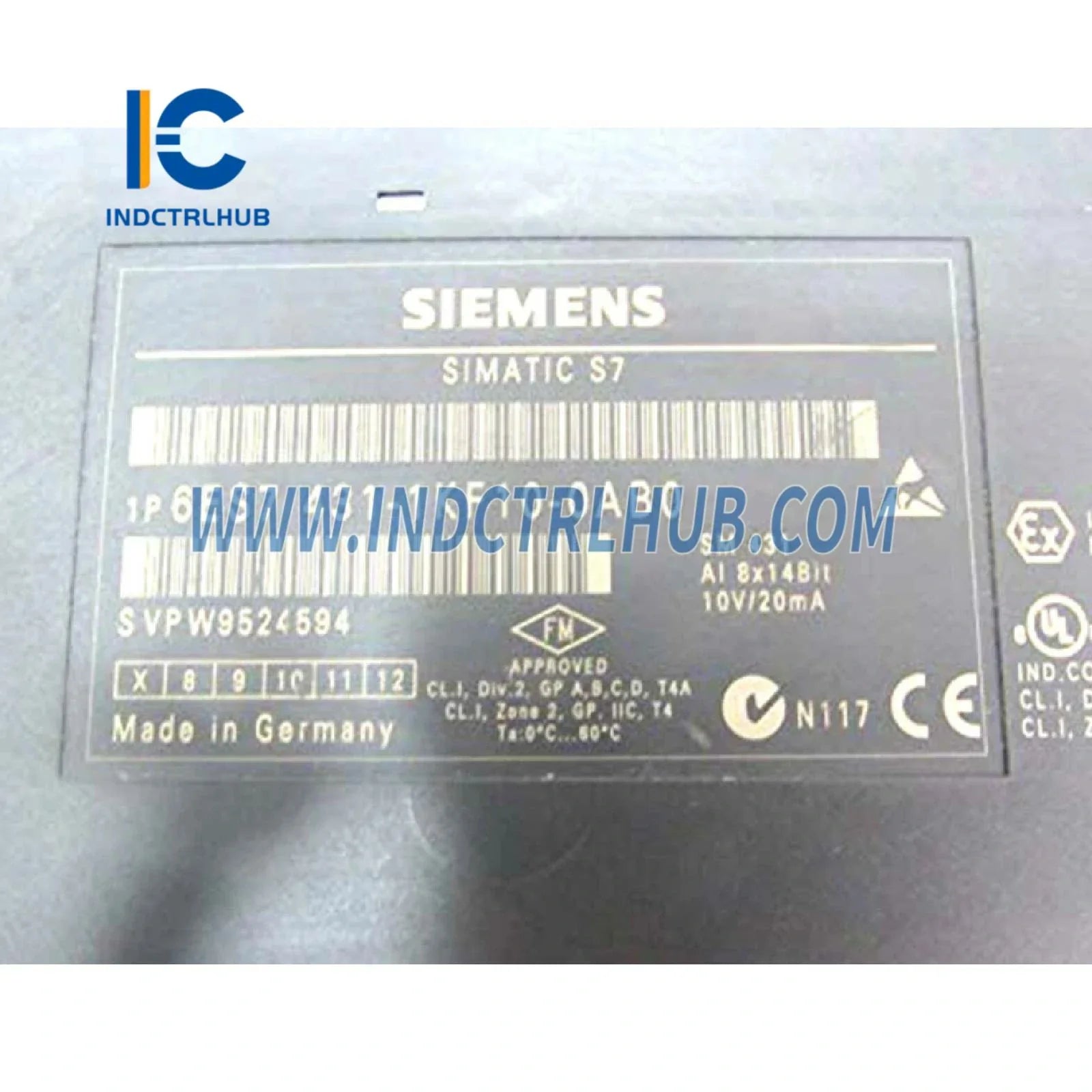 Authentic Nameplate and Serial Number for Siemens 6ES7431 1KF10 0AB0 Factory Original Label