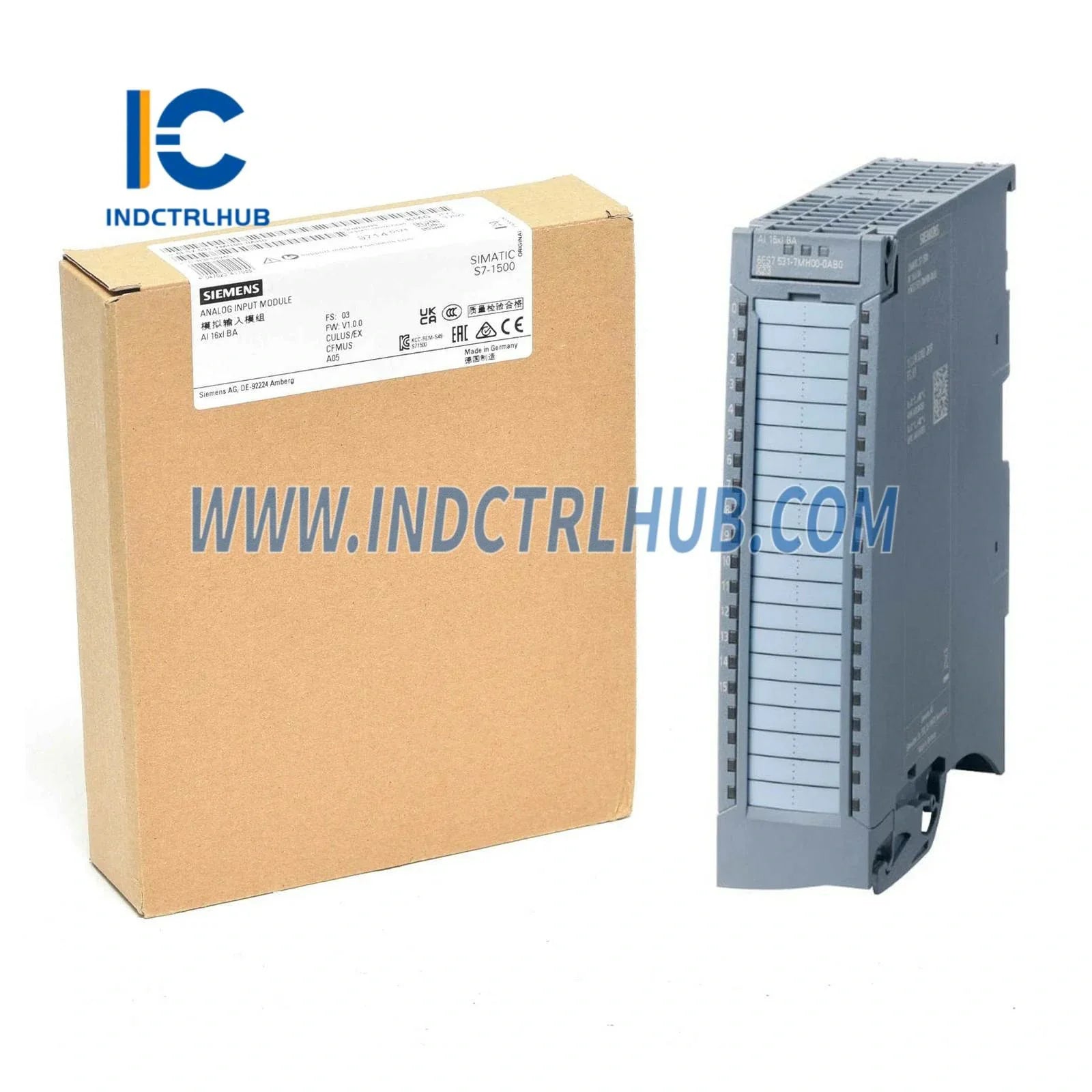 Siemens 6ES7531-7MH00-0AB0 AI 16xI BA Analog Input Module for S7-1500 PLC New Original Ready to ship