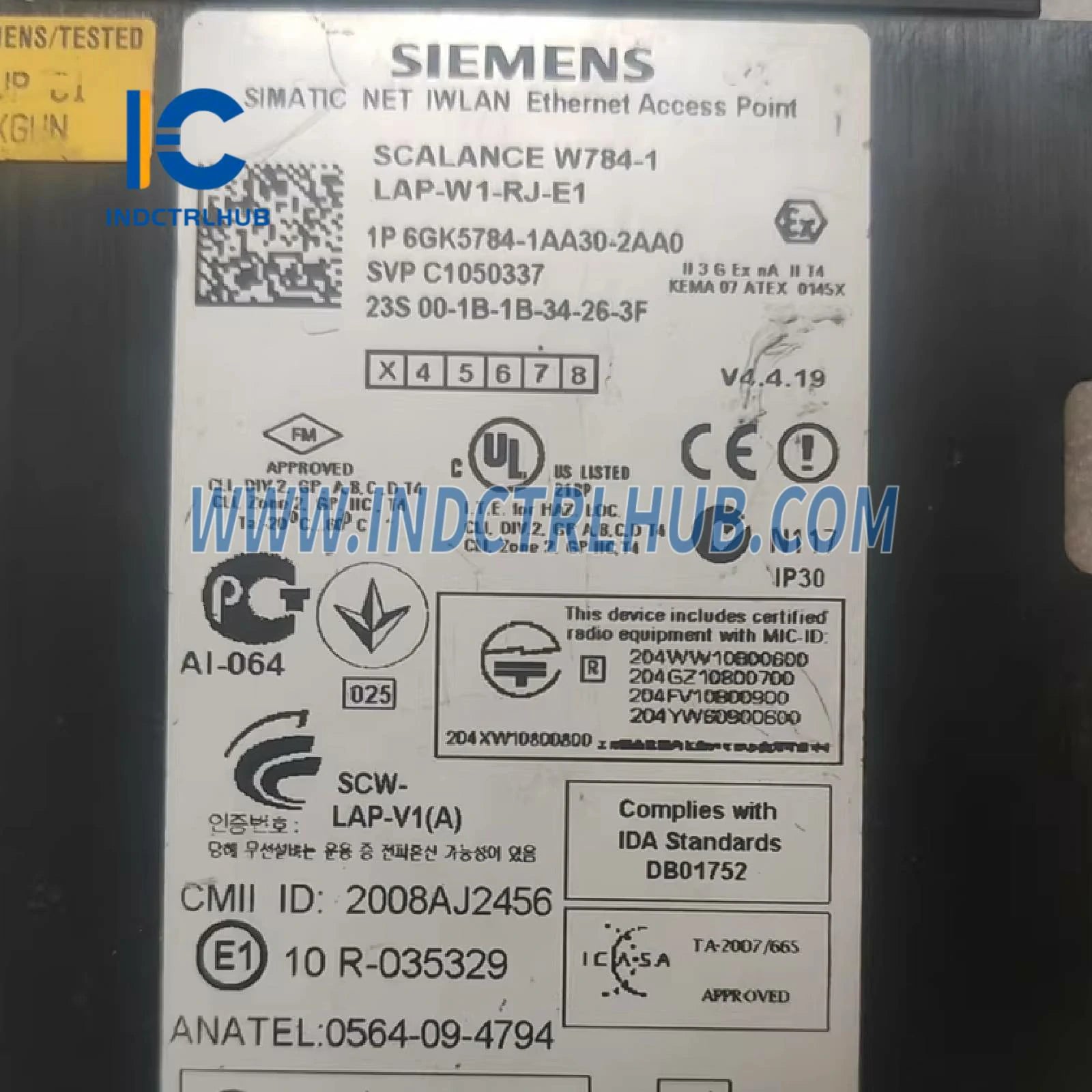 Connector Layout and PDF Technical Reference for 6GK5784-1AA30-2AA0 System