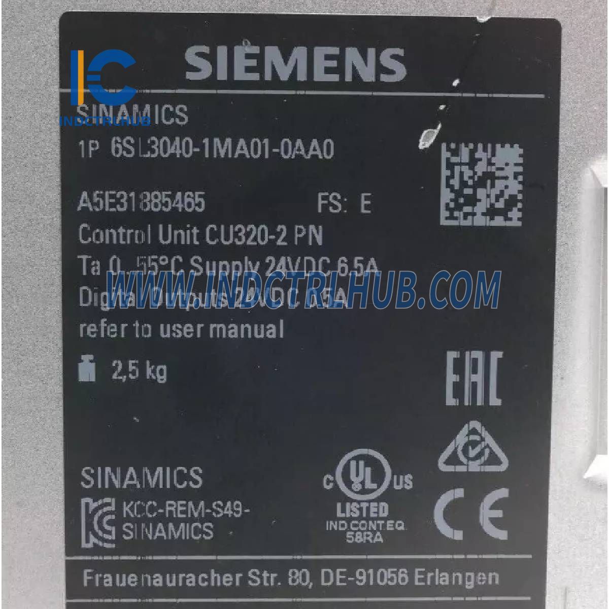 Siemens 6SL3040-1MA01-0AA0 Control unit CU320-2 PN