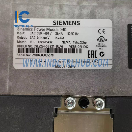 Nomor 6SL3224-0BE31-1UA0 | SIEMENS Modul daya PM240