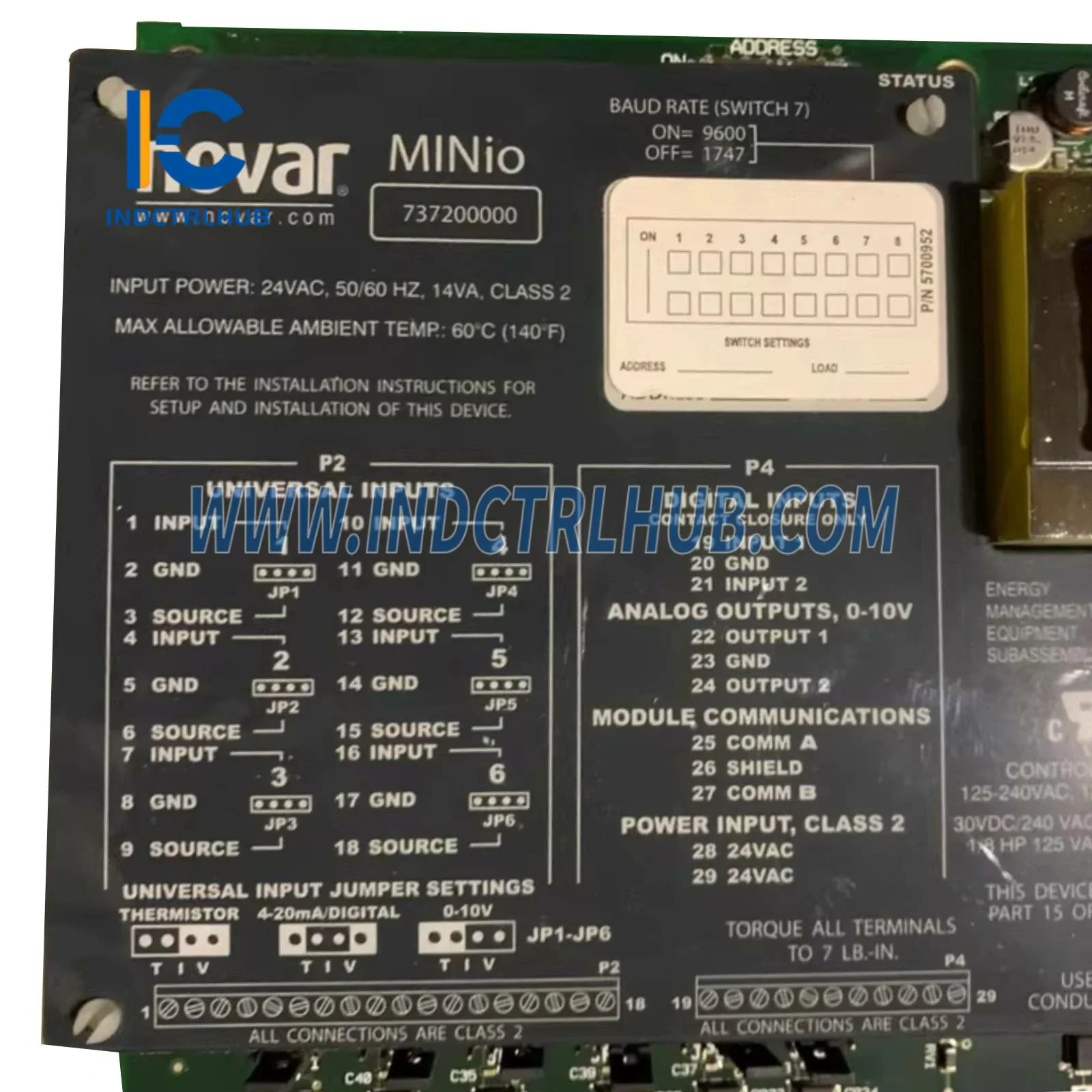 Technical View of Industrial Component Connector and details for