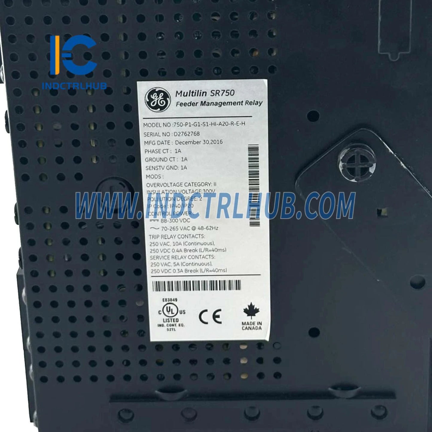 GE 750-P1-G1-S1-HI-A20-R-E relej za upravljanje hranilicom