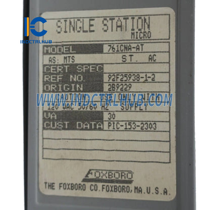 Controlador MICRO Plus de Estação Única Foxboro 761CNA-AT