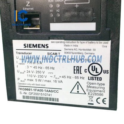 Transmitter instrumen pengukur digital Siemens 7KG9661-1FA00-1AA0/CC