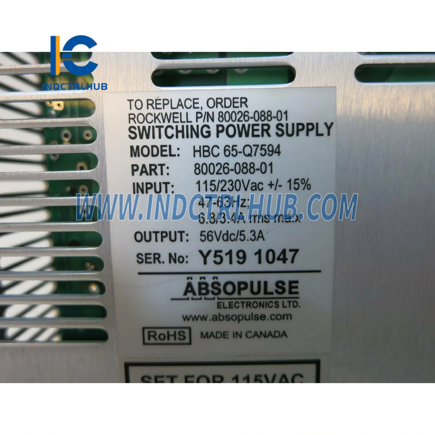 ALLEN BRADLEY 80026-088-01-R Spínaný zdroj napájania