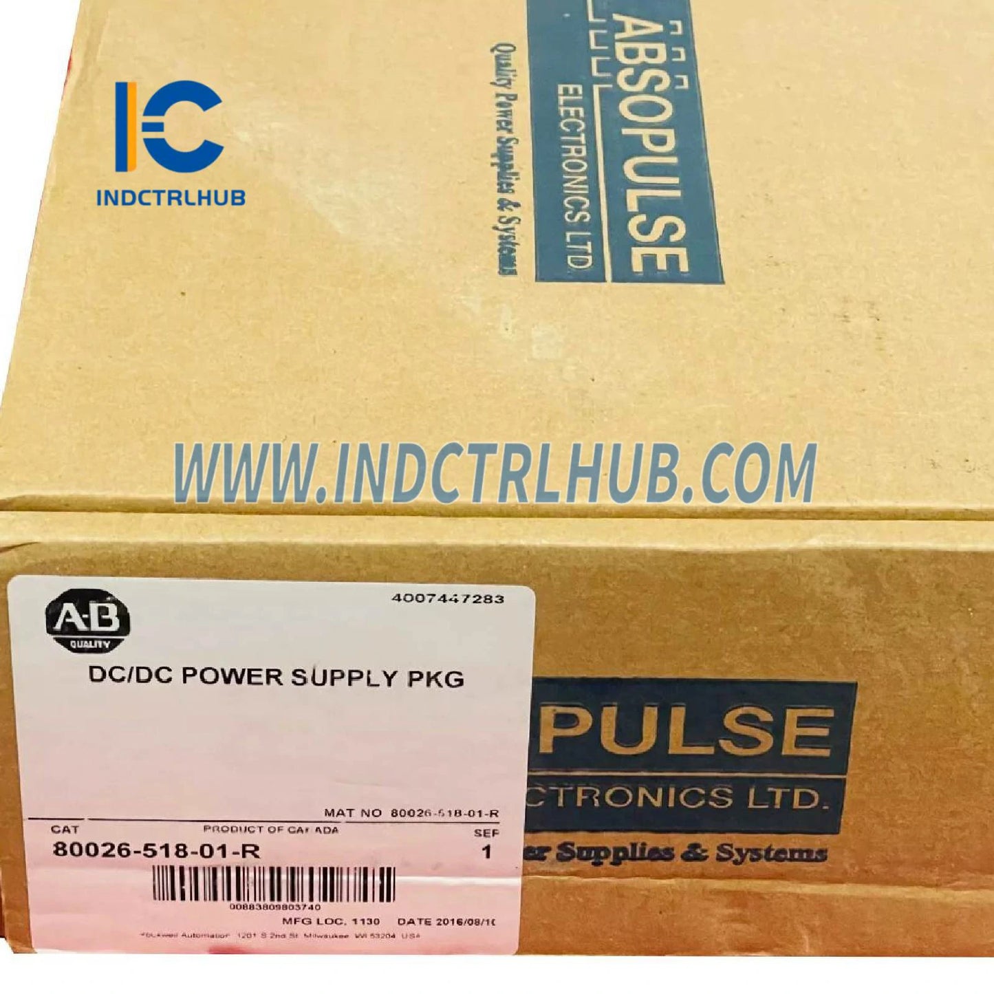 ALLEN BRADLEY 80026-518-01-R DC pārslēgšanas barošanas avots