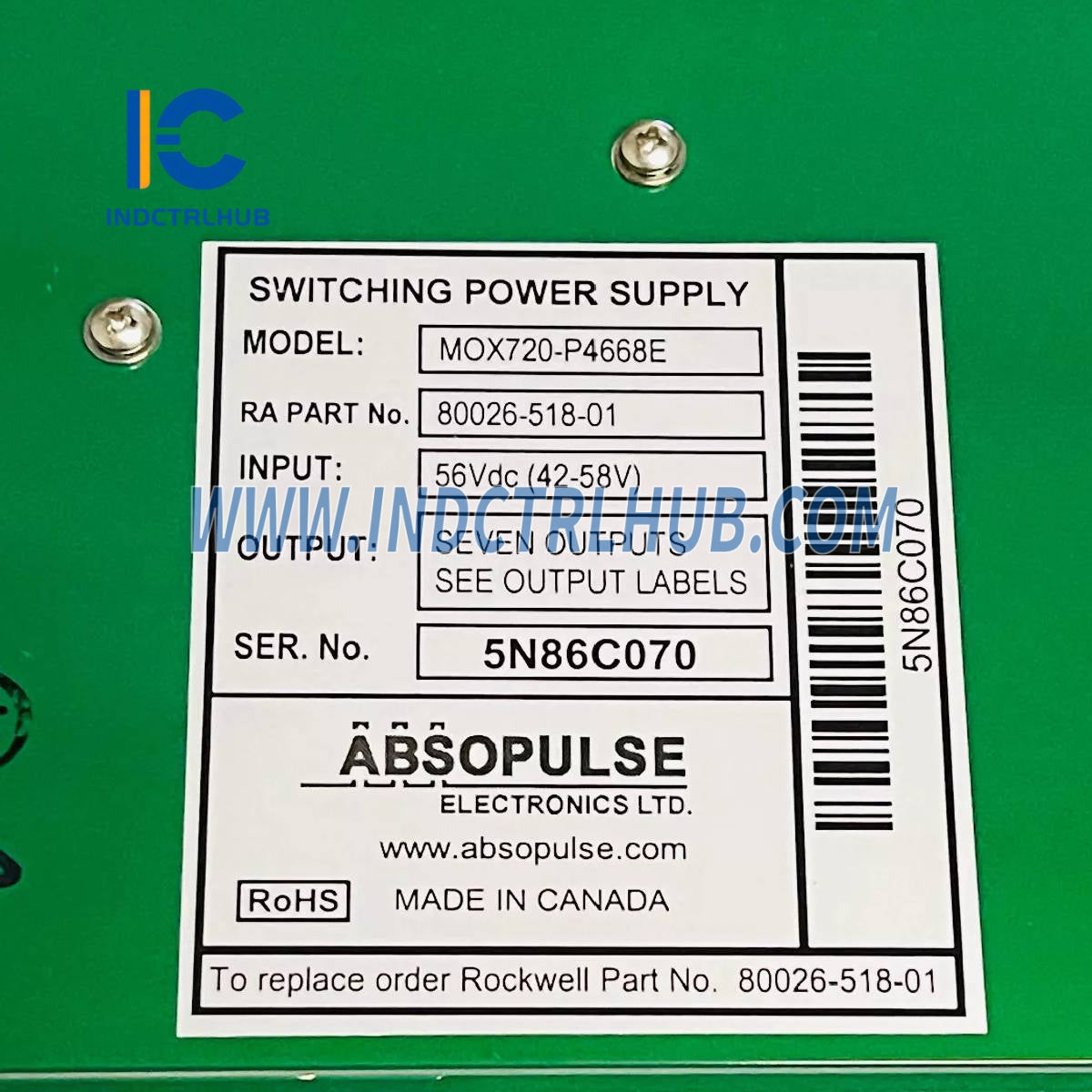 ALLEN BRADLEY 80026-518-01-R Alimentation à découpage DC