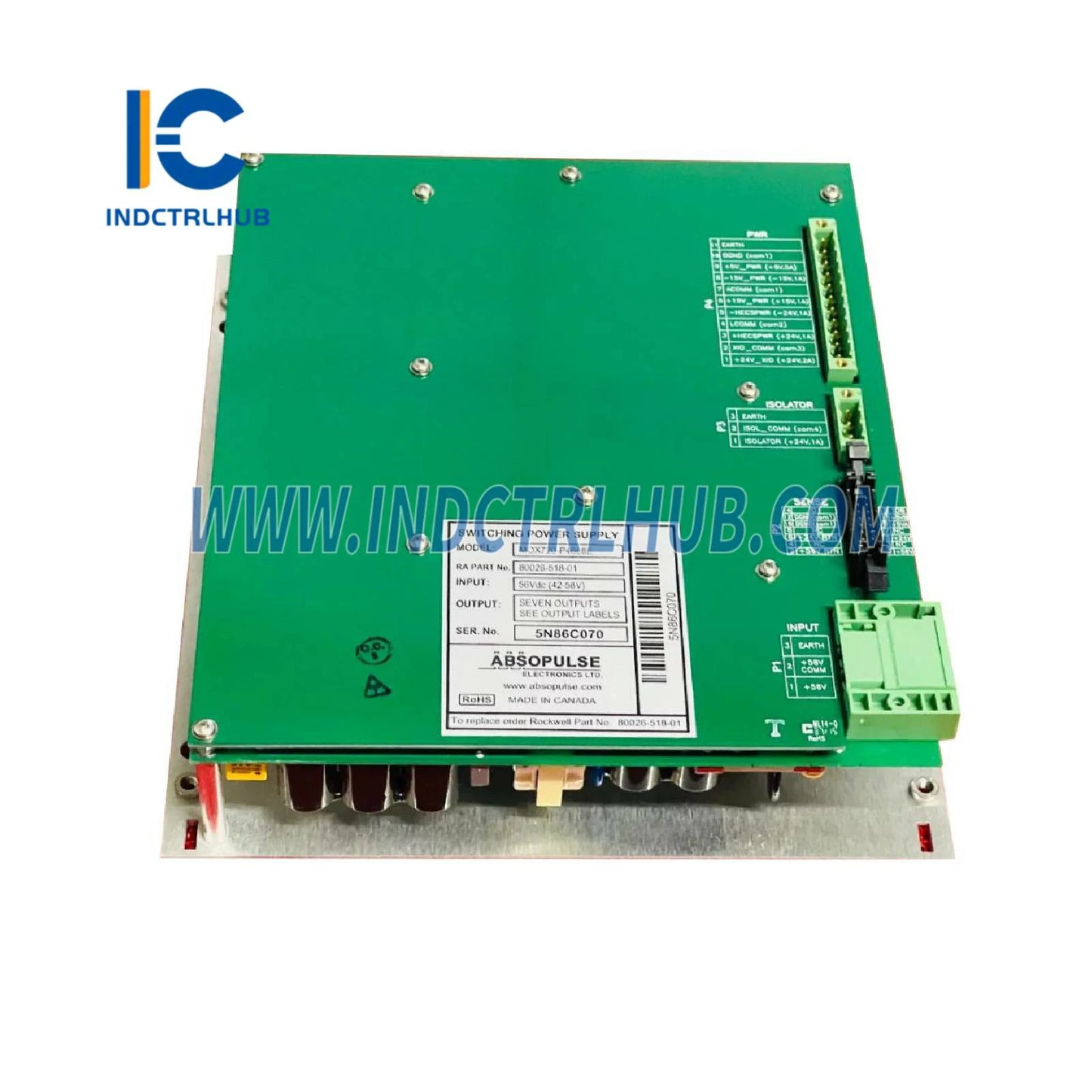 ALLEN BRADLEY 80026-518-01 Түзу токты ауыстыратын қуат көзі