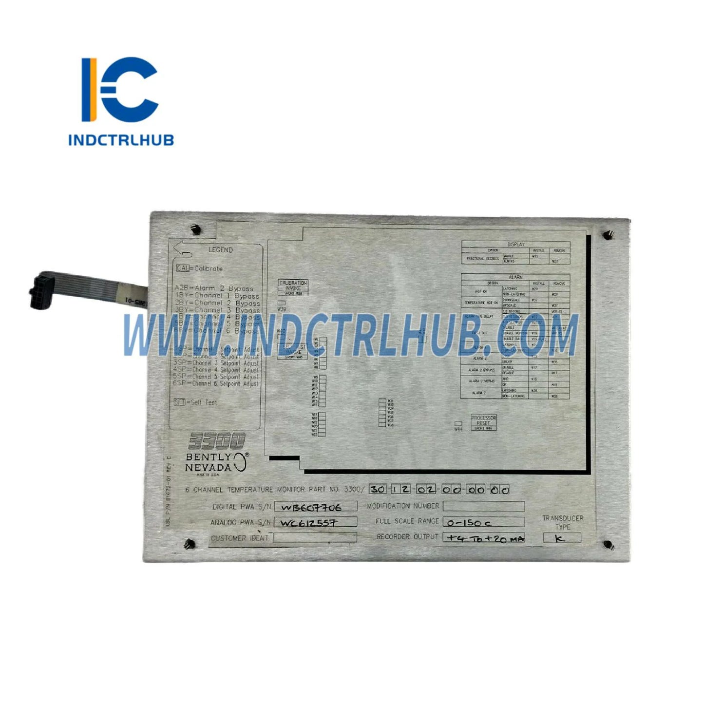 Technical Datasheet and Specifications for Bently Nevada Module