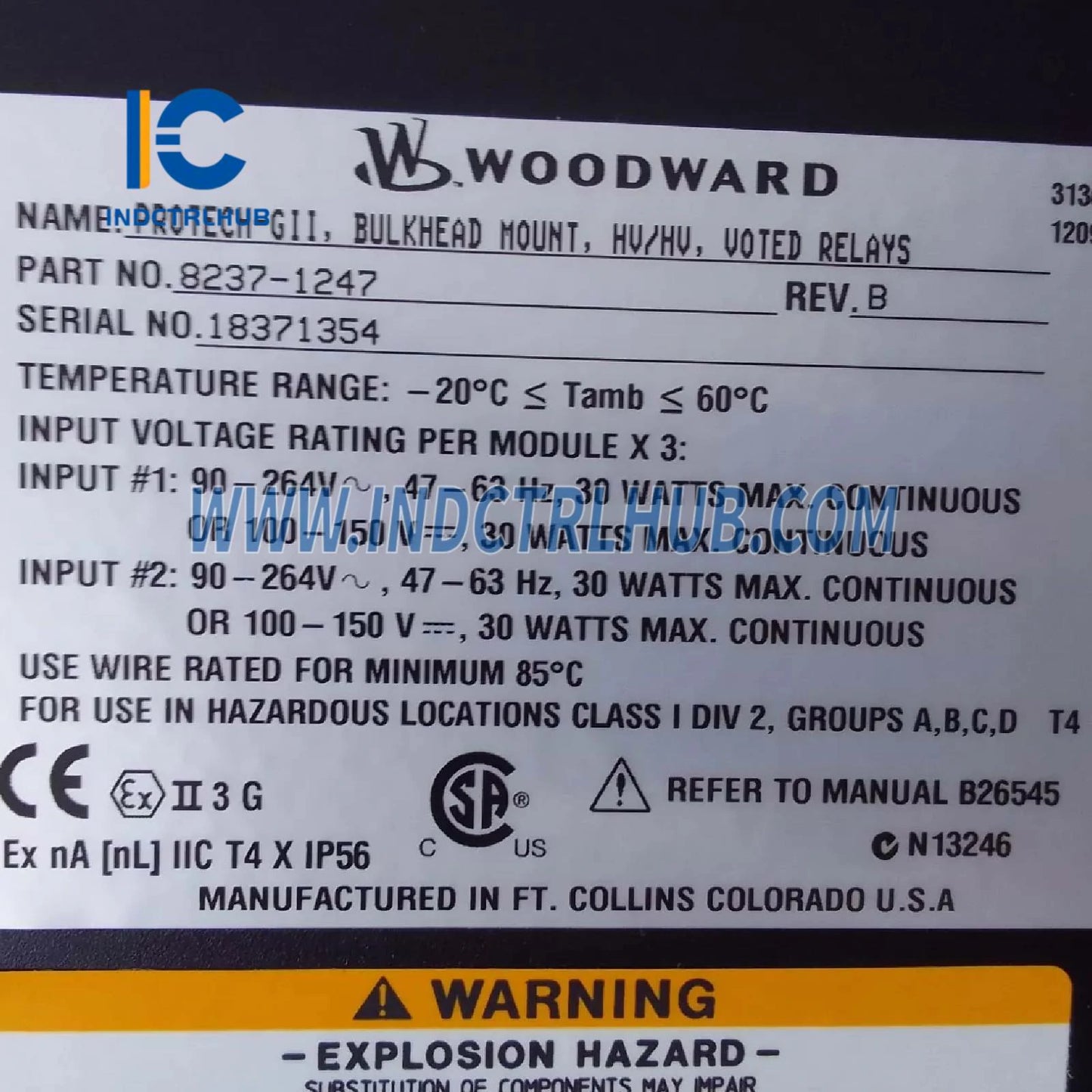 Woodward 8237-1247 ProAct цифрова скорост