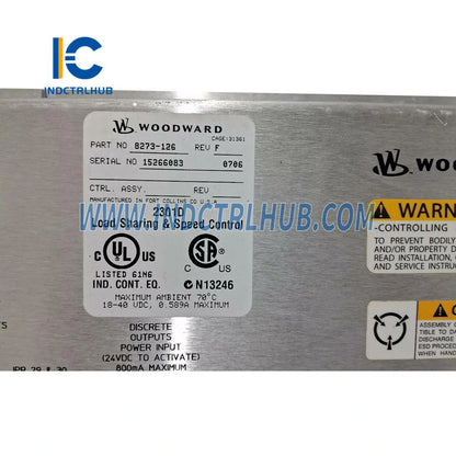 Woodward 8273-126 Digitale Lasdeling en Spoedbeheer