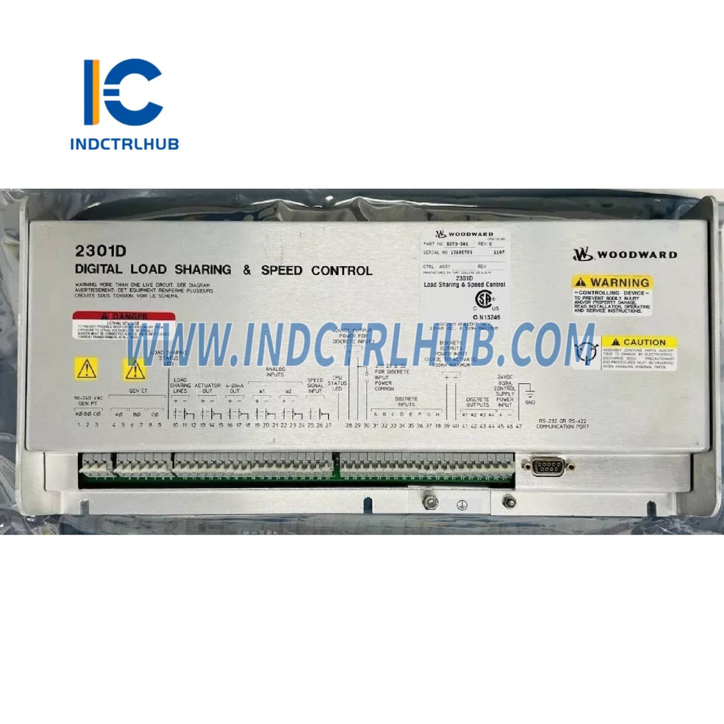 وودوارد 8273-501 2301D التحكم الرقمي في تقاسم الحمل والسرعة