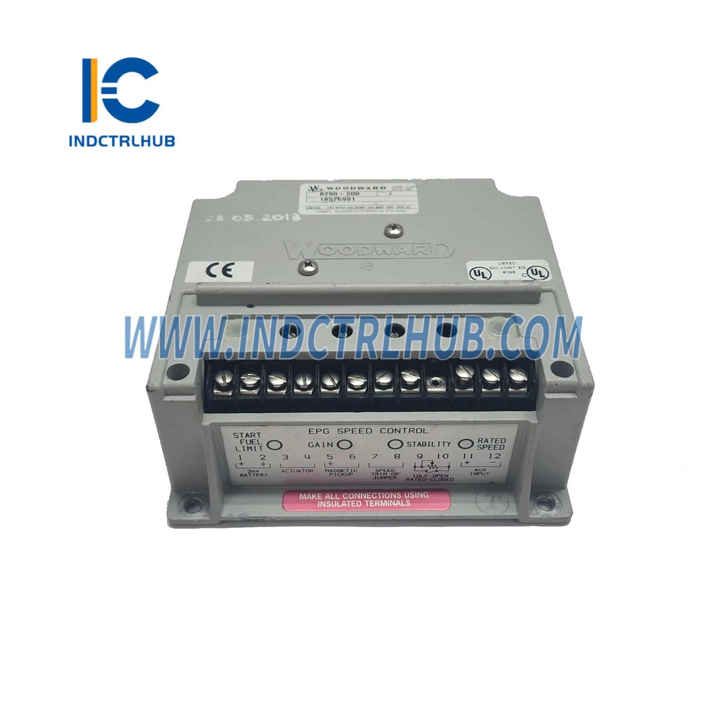 Woodward 8290-200 Elektr energiyasi bilan ishlaydigan boshqaruvchi (EPG)