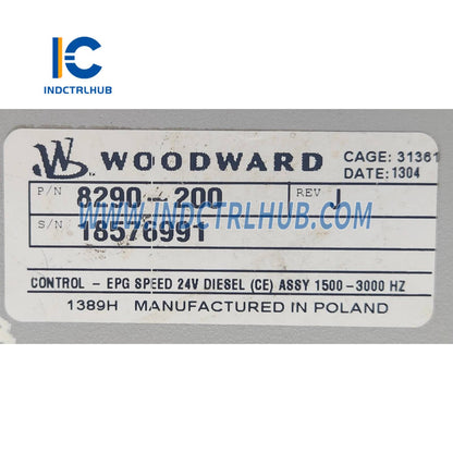 Woodward 8290-200 Elektrikli Güçlü Regülatör (EPG)