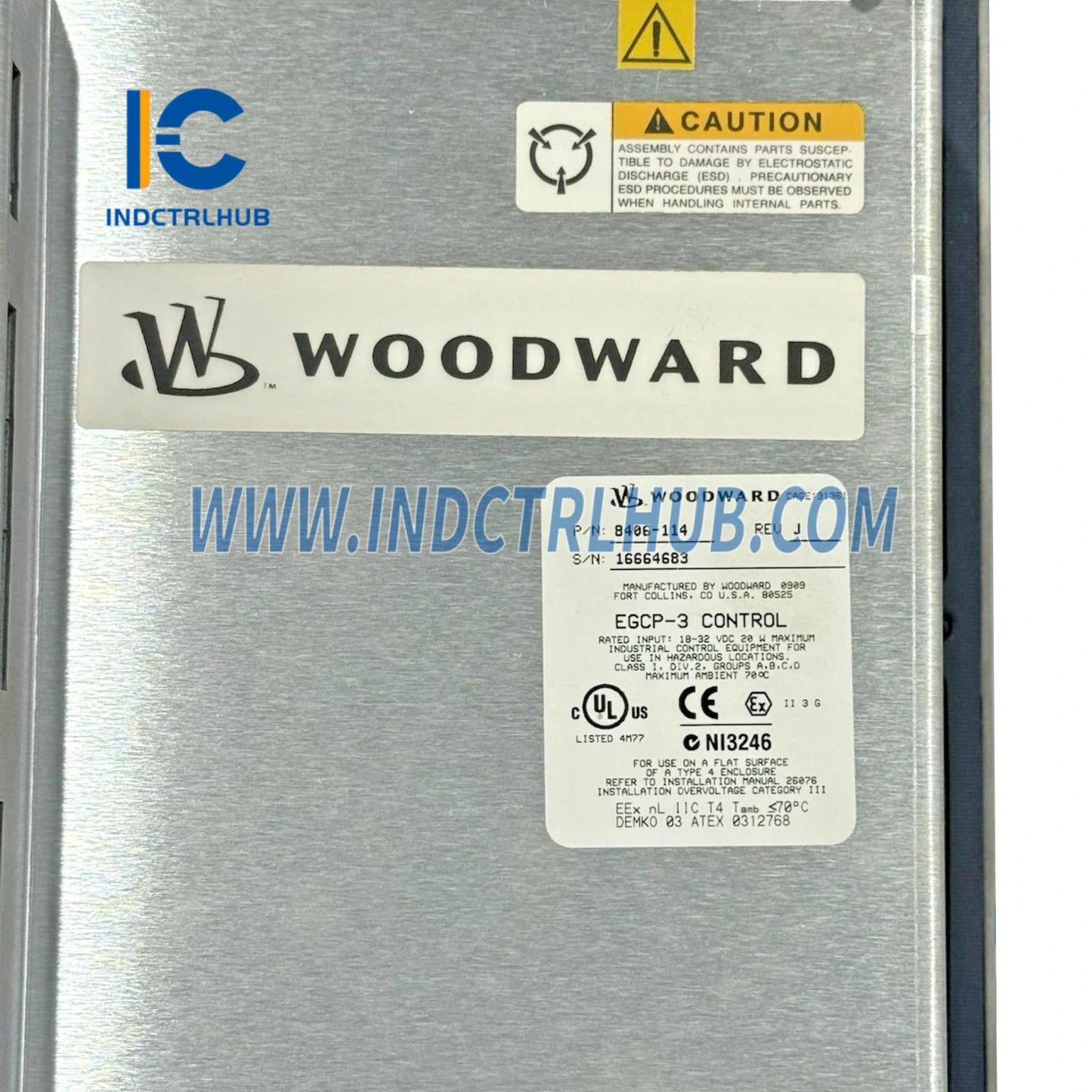 Woodward 8406-114 Asosiy Boshqaruv (MC)