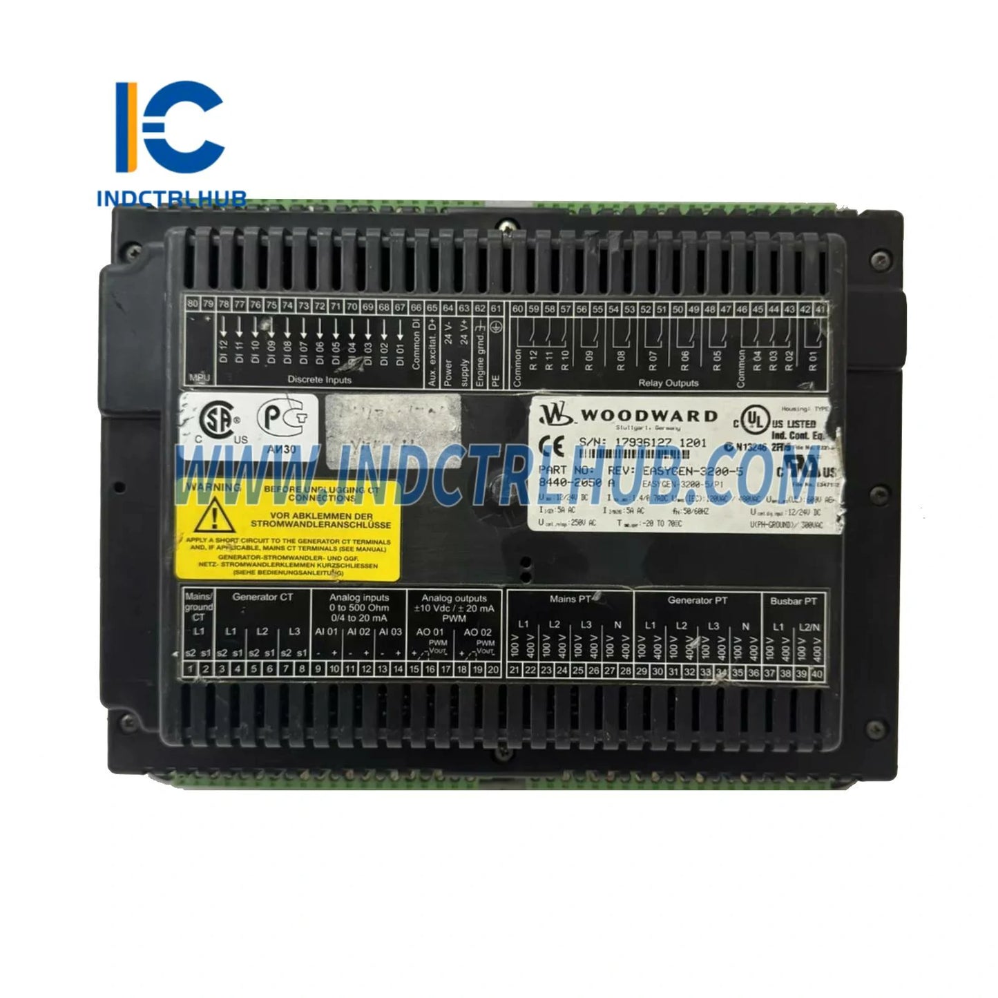 Woodward 8440-2050A easYgen-3200-5 Genset Boshqaruvchisi