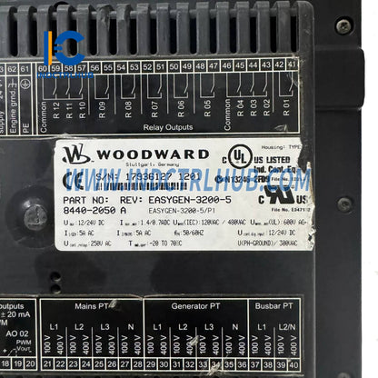 Woodward 8440-2050A easYgen-3200-5 Controlador de Grupo Electrógeno