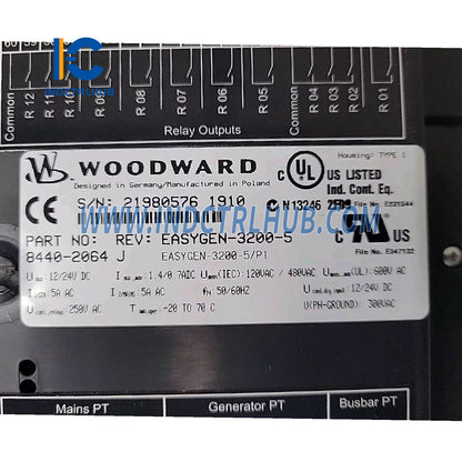 Woodward 8440-2064 easYgen-3200XT-P1 Controlador de Grupo Electrógeno