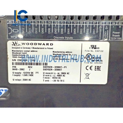 Woodward 8440-2082 EasyGen-2500-5 Generátor vezérlő