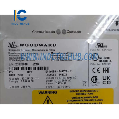 Woodward 8440-2084 EasyGen-3500-5 Generator to'plami boshqaruvchisi