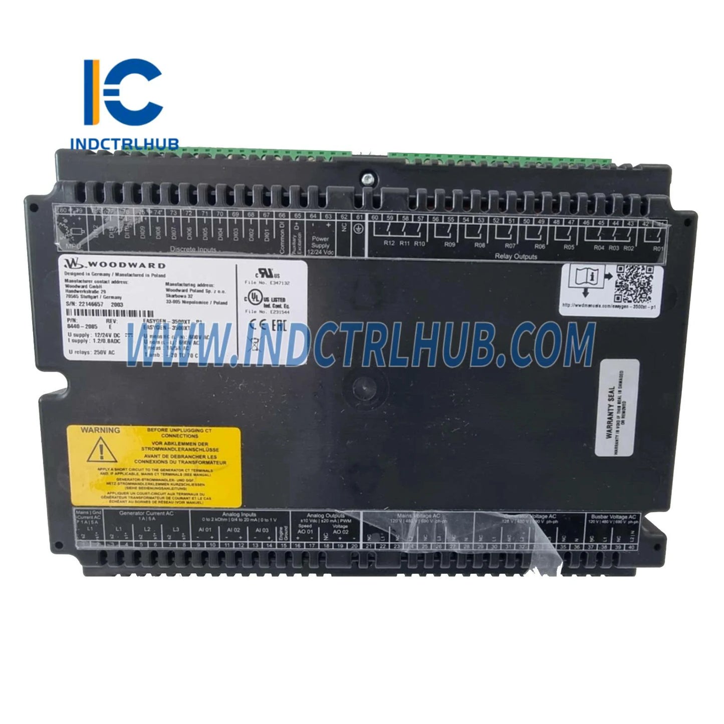 Woodward 8440-2085 easYgen-3500XT-P1 Genset Controller