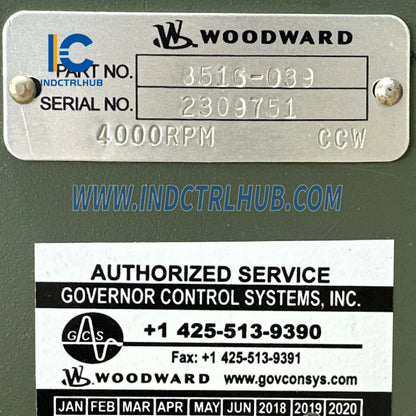 Woodward 8516-039 TG-13 Turbinski regulator