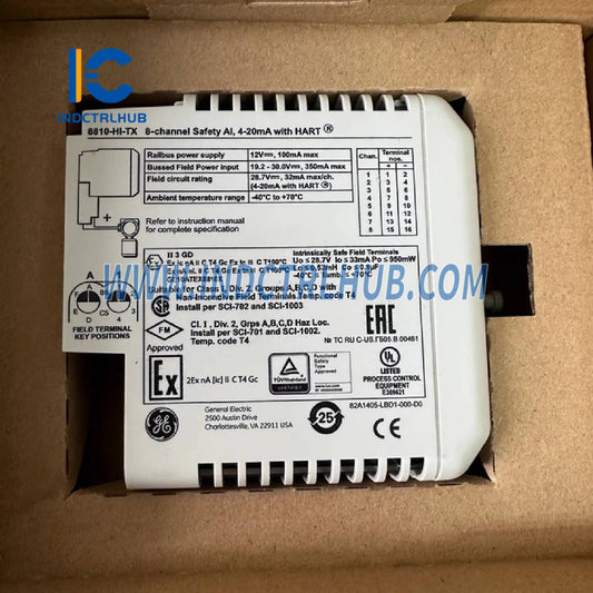 GE 8810-HI-TX PAC8000 8-Channel Safety Analog Input Module
